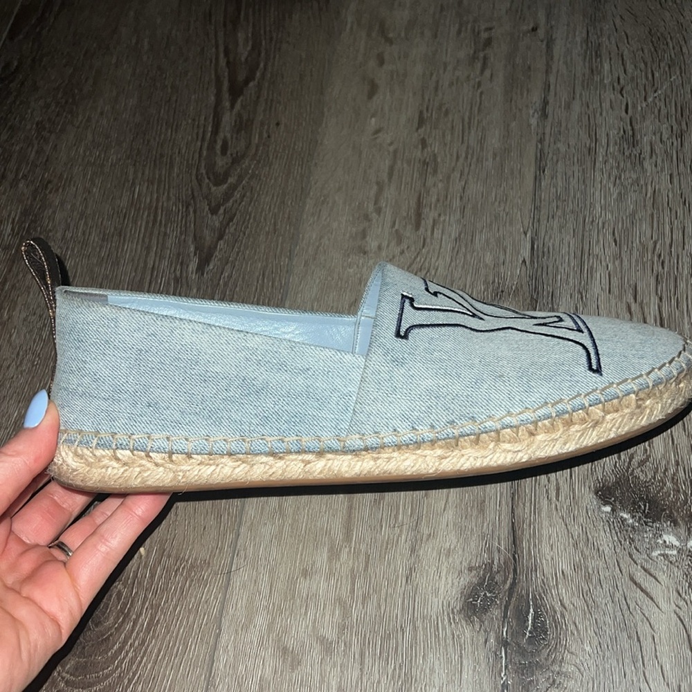 Louis Vuitton denim espadrille - Picture 3 of 5